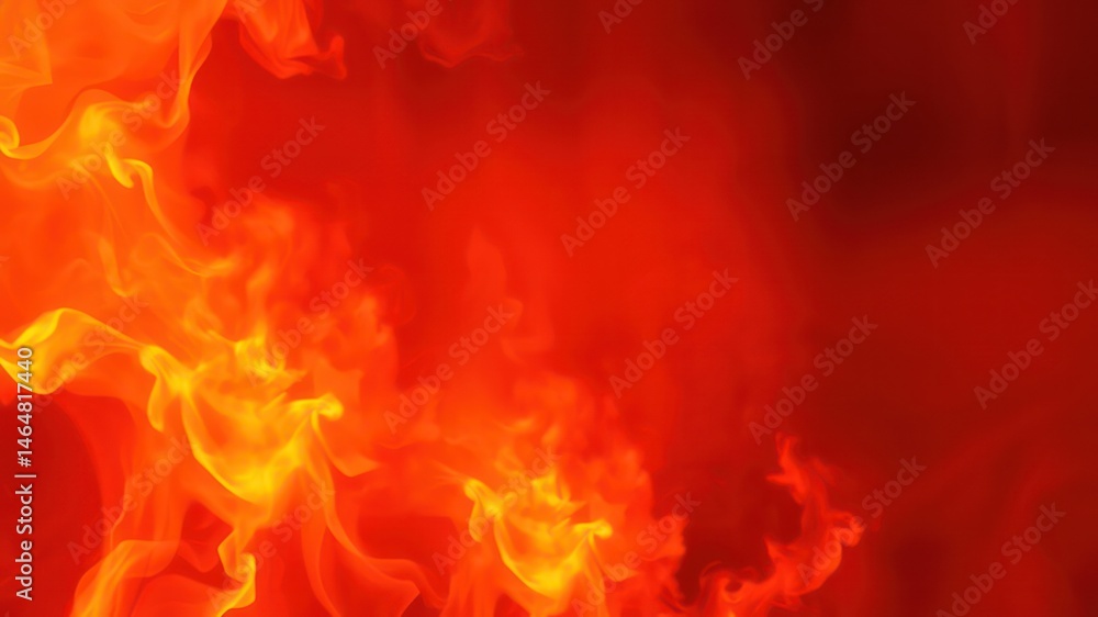 Fototapeta premium Abstract fiery orange and red smoke swirls background image