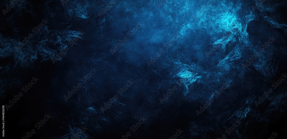 Fototapeta premium Deep blue abstract background with textured smoke