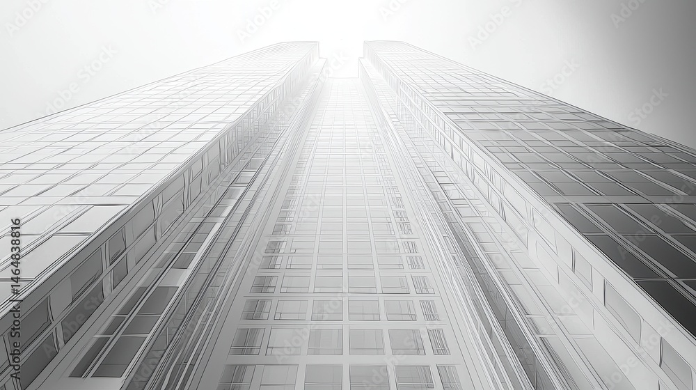 Modern skyscraper perspective Modern skyscraper perspective