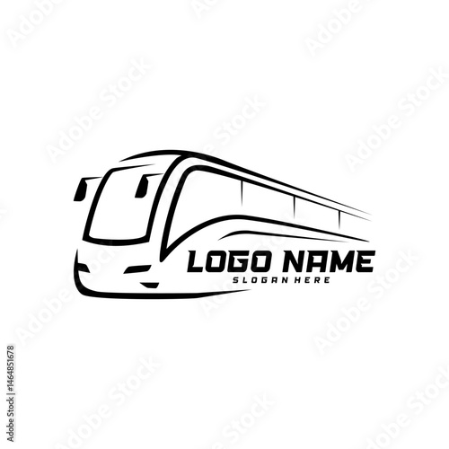 bus travel abstract logo image