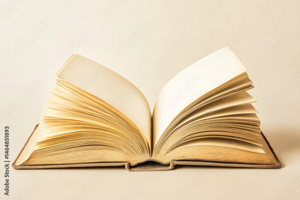 Obraz premium Open book with blank pages