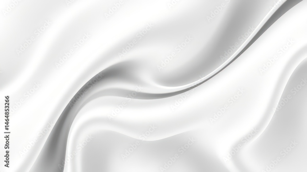 Fototapeta premium Abstract Draped Fabric Elegant White Silk Texture Background