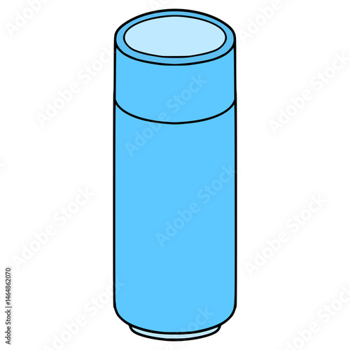thermos illustration hand drawn isolated vector