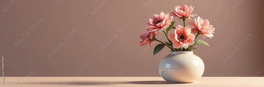 Round ceramic vase, fluffy lagurus blooms Modern home decor , rustic, object, stylish Round ceramic vase, fluffy lagurus blooms Modern home decor , rustic, object, stylish