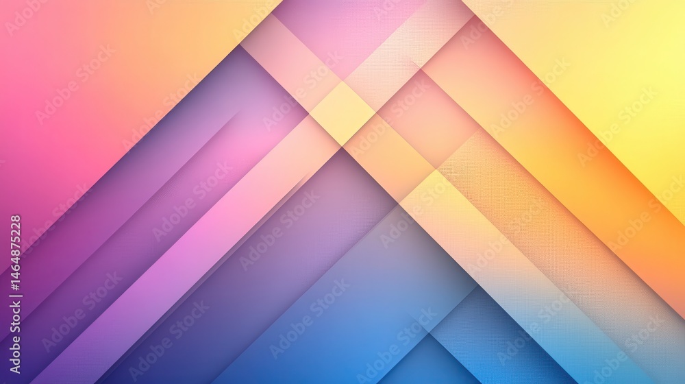 Fototapeta premium Abstract geometric design with vibrant color gradients (1)