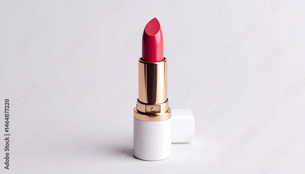 red lipstick on white background red lipstick on white background