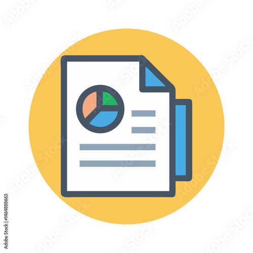 Business Document File Management Icon Design