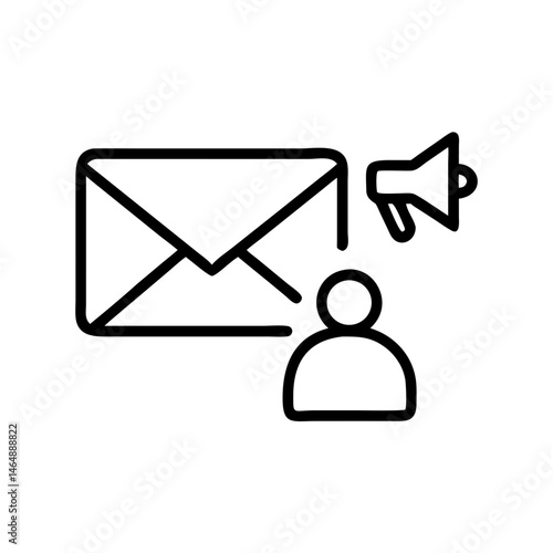 Business Email Alert Notification Icon Design
