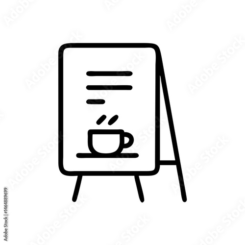 Cafe Menu Display Icon Design