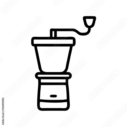 Coffee Grinder with Cup Icon Design