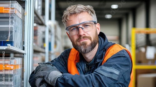 Confident Male Warehouse Worker Portrait
