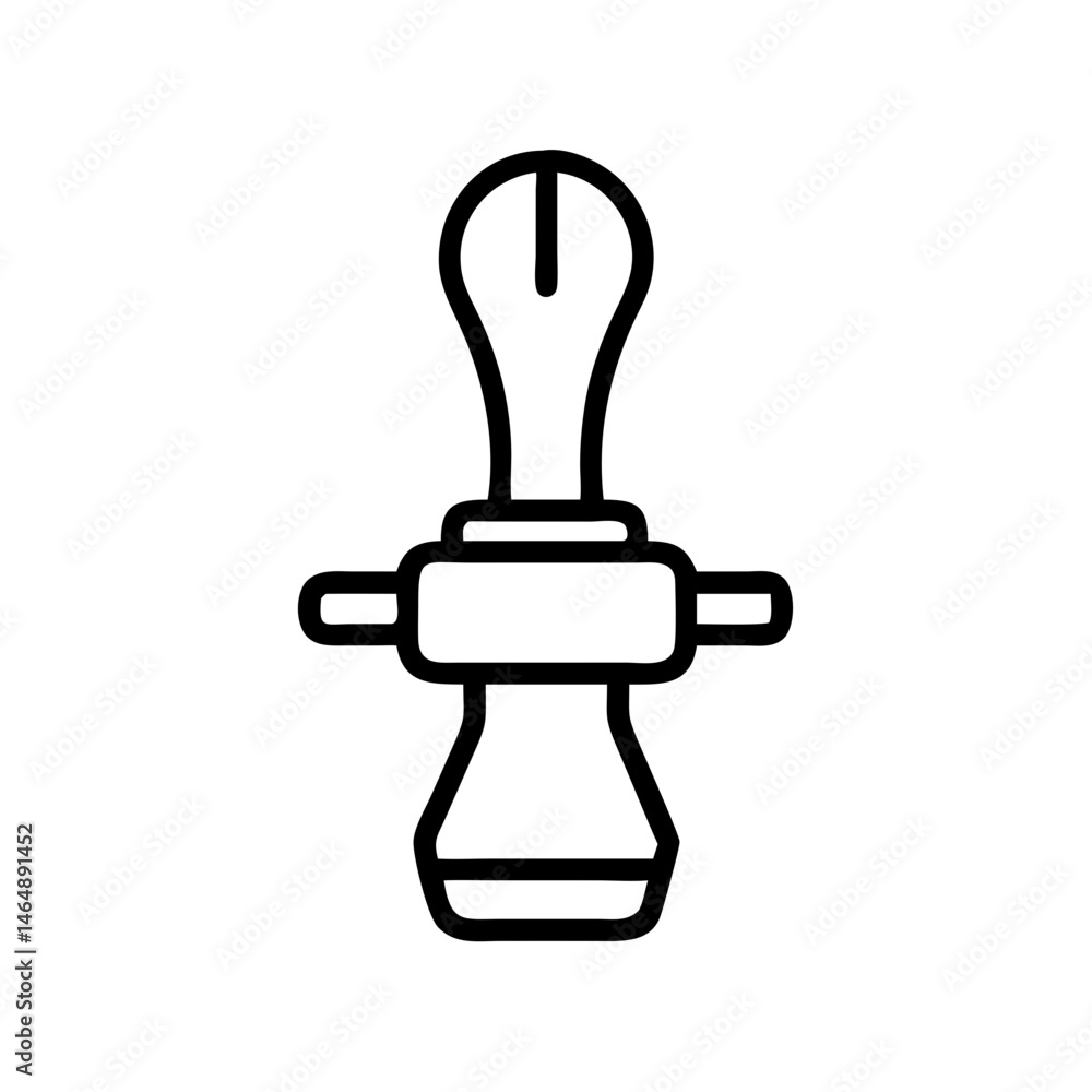 Coffee Tamper Tool Icon Design Coffee Tamper Tool Icon Design