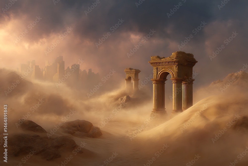 Fototapeta premium Ancient ruins of the castle