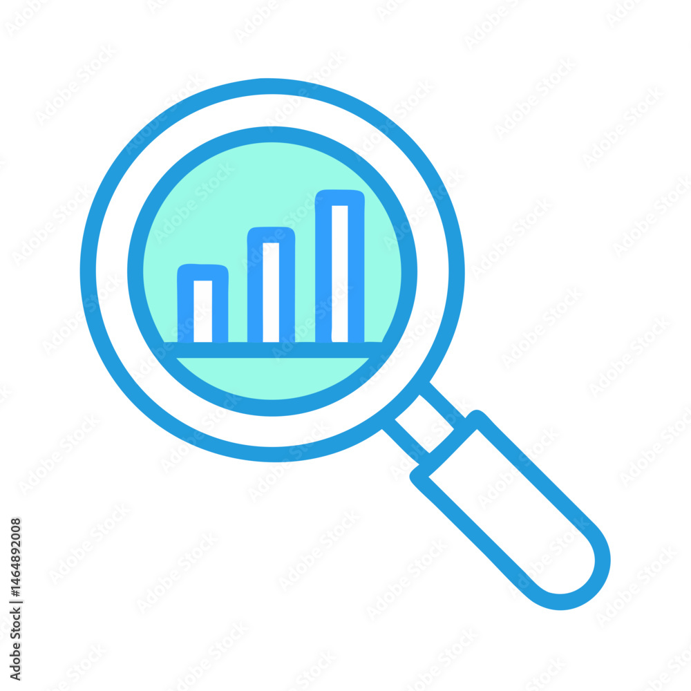 Data Search Magnifier Icon Design Data Search Magnifier Icon Design