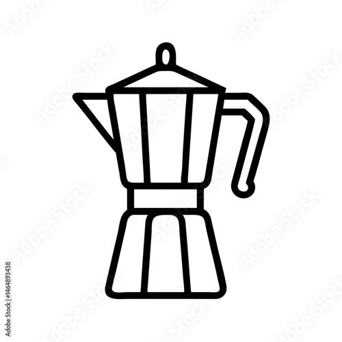 Electric Moka Kettle Icon Design