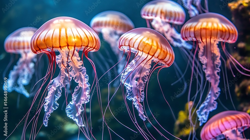 Fototapeta premium Jelly fish in the aquarium