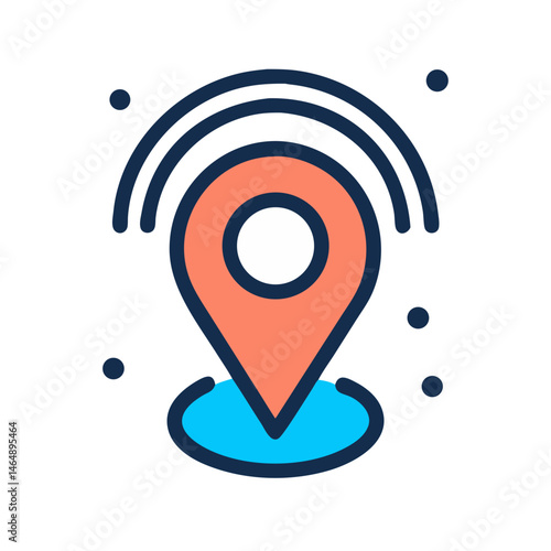 GPS Location Signal Icon Design