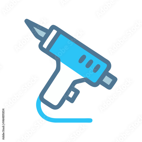 Hot Glue Gun Tool Icon Design