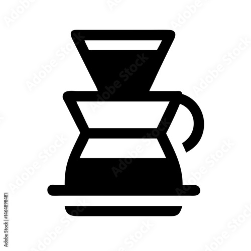 Pour-Over Brewing Icon Design