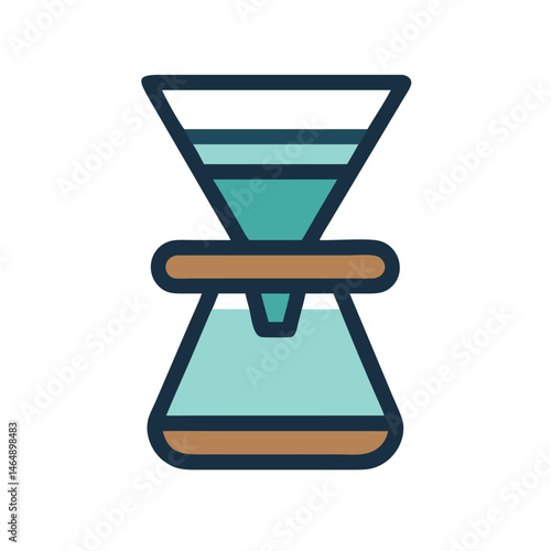 Pour-Over Brewing Icon Design
