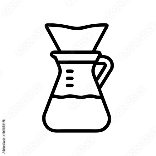 Pour-Over Brewing Icon Design