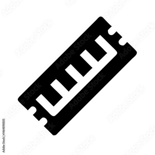RAM Memory Module Icon Design