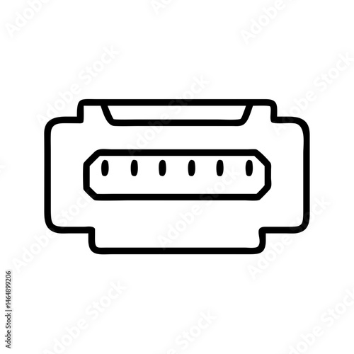 SATA Data Port Icon Design