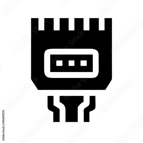 SATA Data Port Icon Design