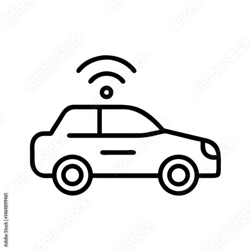 Self-Driving Car Icon Design