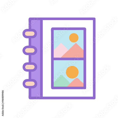Scrapbook Album Icon Design