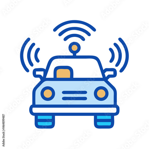 Self-Driving Car Icon Design