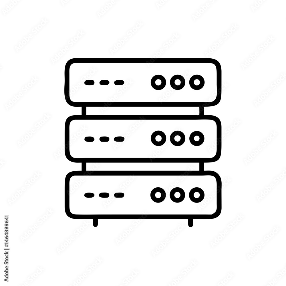 Server Rack Unit Icon Design Server Rack Unit Icon Design