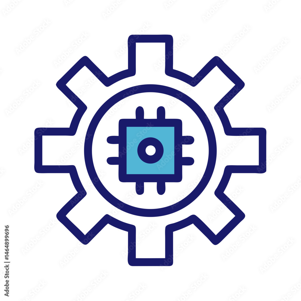Settings Gear Chip Icon Design Settings Gear Chip Icon Design