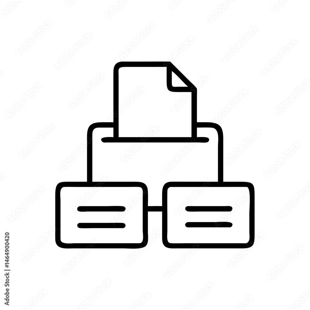 Stacked Report Files Icon Design Stacked Report Files Icon Design