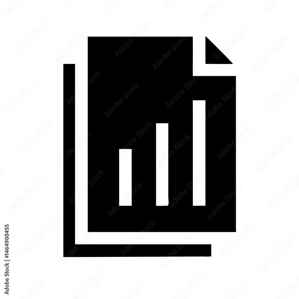 Stacked Report Files Icon Design Stacked Report Files Icon Design
