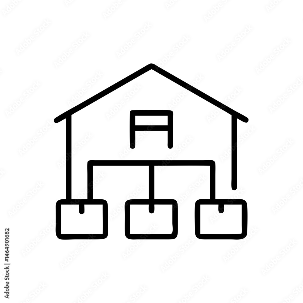 Warehouse Logistics Icon Design Warehouse Logistics Icon Design