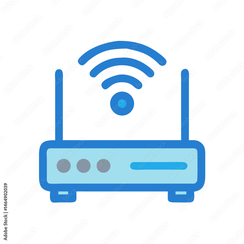 WiFi Internet Router Icon Design WiFi Internet Router Icon Design