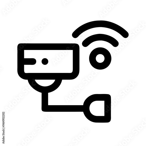 Wireless Security Camera Icon Design