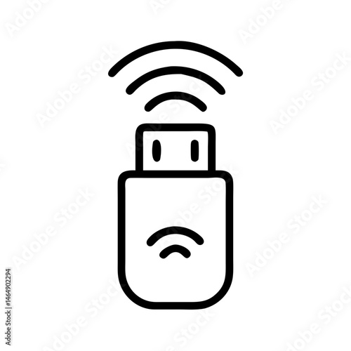 Wireless USB Adapter Icon Design