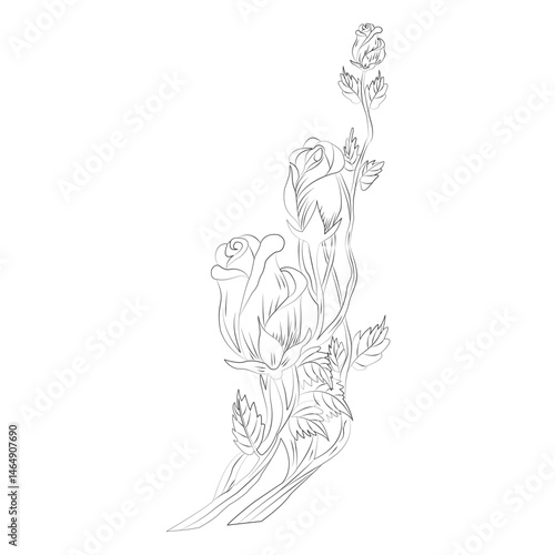 Night Rose Creative  clip art line out