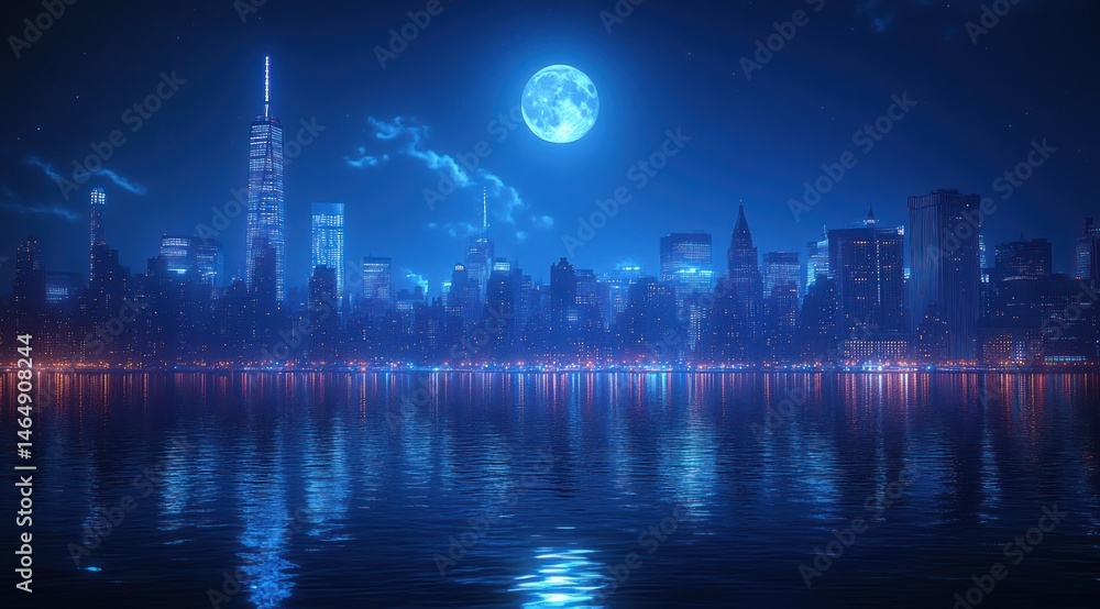 Fototapeta premium NYC Nightscape