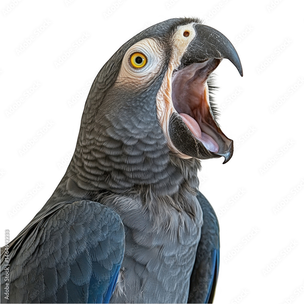 Obraz premium Screaming Parrot Close Up