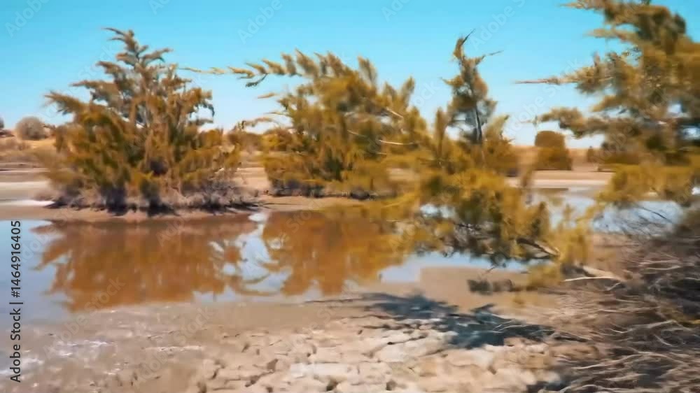 Tamarisks Desalinating Groundwater in Saline Marsh Slow-Motion Tamarisks Desalinating Groundwater in Saline Marsh Slow-Motion