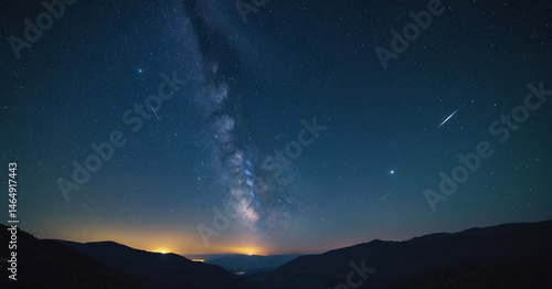 Wallpaper Mural starry night sky Torontodigital.ca