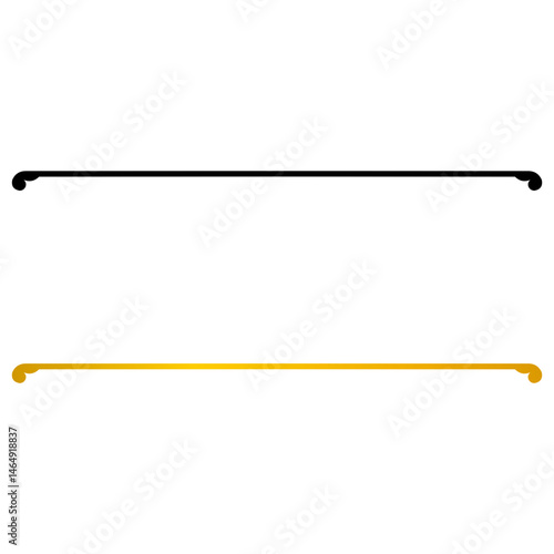 Aesthetic simple gold page dividers