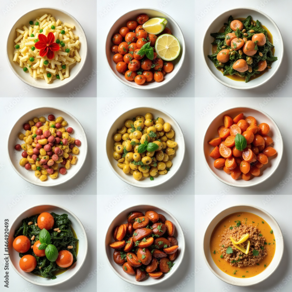 red lentils in bowls red lentils in bowls