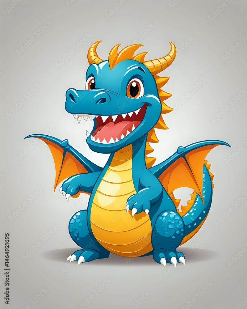 Fototapeta premium chinese dragon cartoon