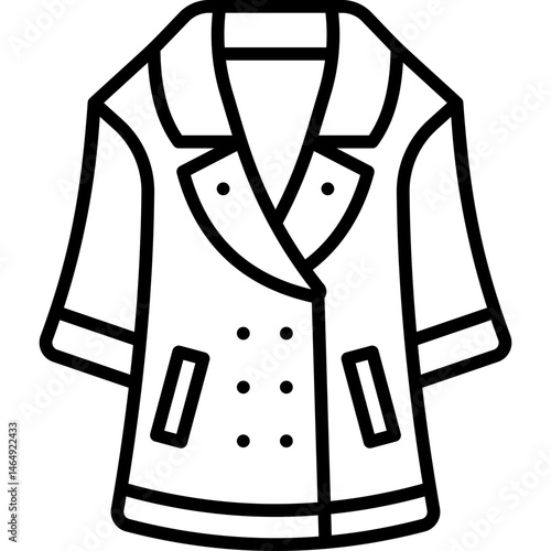 Overcoat  Line Icon