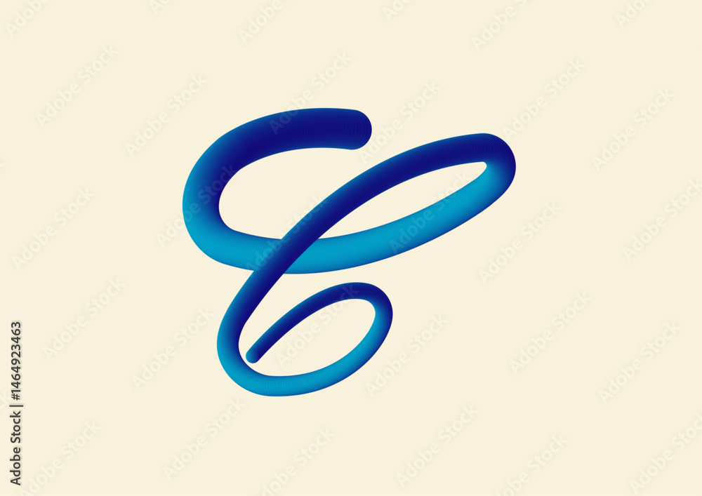 Obraz premium 3D typography C