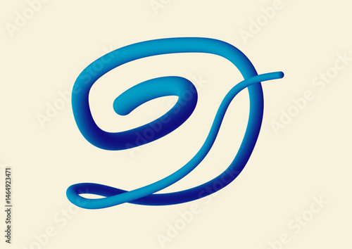 3D typography D